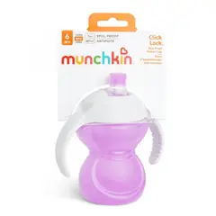 MUNCHKIN - Vaso Antiderrame C/Asas Bite Proof 200ml Morado