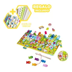 GENERICO - Montesori para Juegos Infantiles deMadera Y+Papel de Regalo
