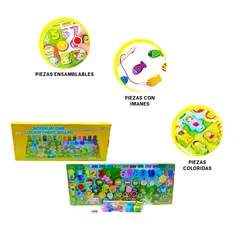 GENERICO - Pack2 Rompecabezas de Numeros de Madera Y+Ligas de Regalo