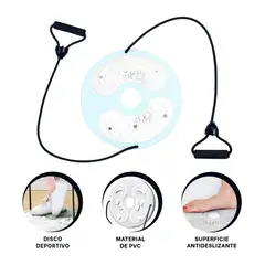 GENERICO - Pack12 Base Twister de Ejercisio con Ligas Blanco