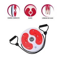 GENERICO - Pack4 Soporte Giratorio para Abdomen con Ligas Rojo