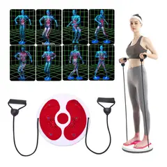 GENERICO - Pack4 Disco Twister con Ligas Rojo Y+Banderitas Adhesivas