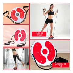 GENERICO - Pack12 Base Giratoria con Ligas en Rojo Y+Papel de Regalo