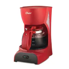 OSTER - Cafetera 4 Tazas Roja BVSTDCDR5R