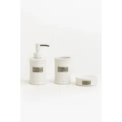 GENERICO - Pack de baño Esencia Blanco Bath Elegance Collection by Zalmohadas