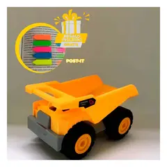 GENERICO - Pack12 Automoviles Juguete de Truck Y+Banderitas Adhesivas