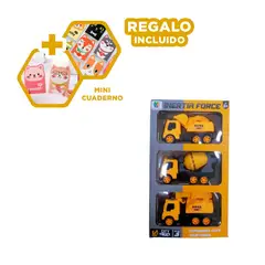 GENERICO - Set de Tractor de Obra Kids Inertia Force Y+Regalo Agendita
