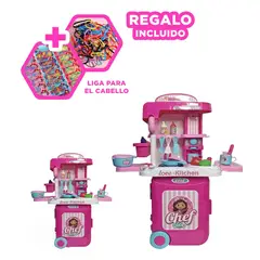 GENERICO - Kit Facil de Usar en Tono Fucsia Y+Ligas de Regalo