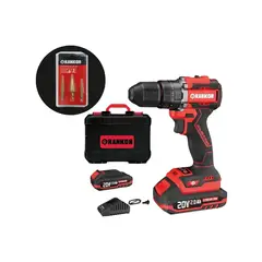 RANKOR - Taladro Percutor De 20v 12 70nm Bl+broca Escalonada