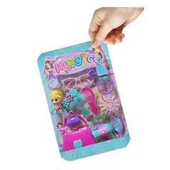 GENERICO - Pack2 Set con Accesorios de Niñas Y+Papel de Regalo