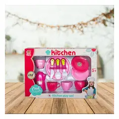 GENERICO - Pack4 Set Vajillas Juguete Platos Tazas Y+Regalo Agendita