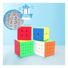 GENERICO - Cubo Cuadrado de 4 Piezas Y+Regalo Stickers
