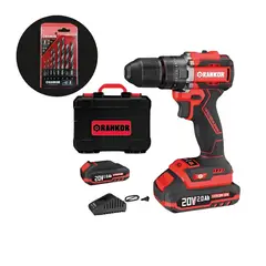 RANKOR - Taladro Percutor De 20v De 12 70nm Bl+brocas Madera