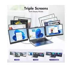 GENERICO - Extensor de Pantalla para Laptop de Triple Pantalla