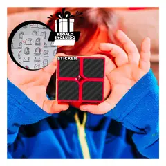 GENERICO - Cubo Cuadrado de 2x2 Negro Y+Regalo Stickers