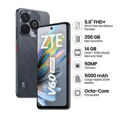 ZTE - BLADE V60 SMART 4+256GB COLOR NEGRO
