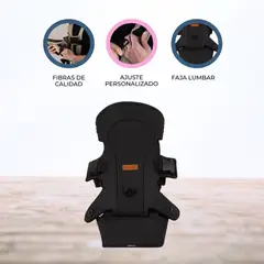 CARESTINO - Mochila Porta Bebe «BASIC» Black