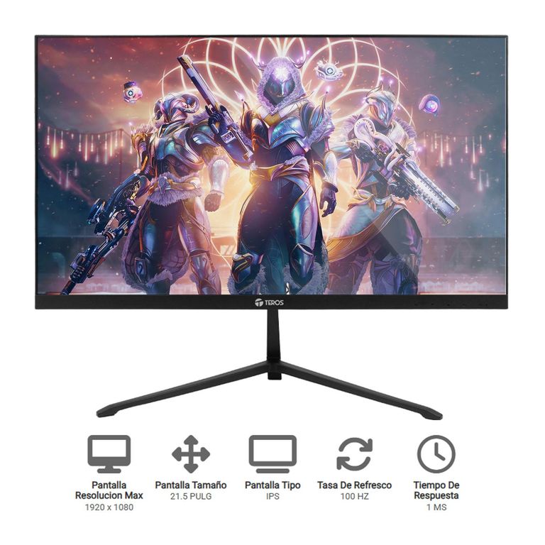 MONITOR 21.5 LED IPS FULL HD 100HZ 1MS FREESYNC VGA HDMI