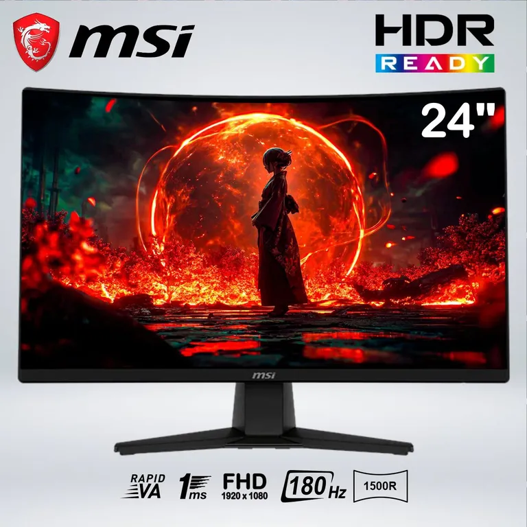 MONITOR CURVO MAG 242C FULL HD 24 " VA 180hz 1ms 1500R HDReady AIVISION