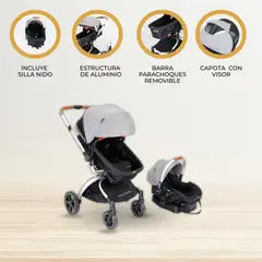 INFANTI - Coche Travel System «EPIC 360° F80» Gray