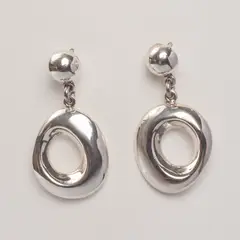 VANDRALA - ARETE DE PLATA OVALADO MEDIANO