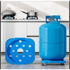 GENERICO - Soporte Base Con Ruedas Multifuncional Para Bidón De Agua o Gas