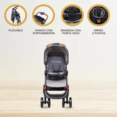 INFANTI - Coche Travel System «POMPEYA» Gray