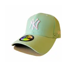 GENERICO - GORRA VERDE PASTEL CLASICO NEW ERA NY AJUSTABLE