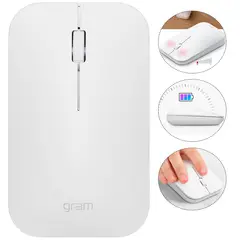 LG - Mouse Inalámbrico Designed White Wireless