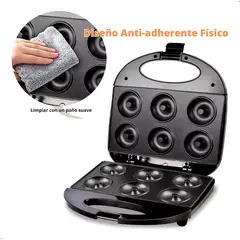 RAFF - Máquina Mini Donas Antiadherente Raf R.247 850w 6 Donas
