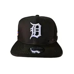 GENERICO - GORRA DETROIT NEW ERA CERRADA PLANA NEGRA