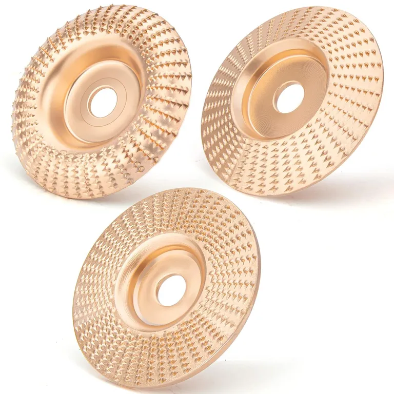 03 Disco Escofina 4 Pulgadas Desbaste Tallado Moldeado Madera