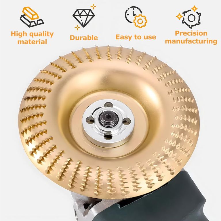 Disco Desbaste Tallado Madera Escofina Curvo