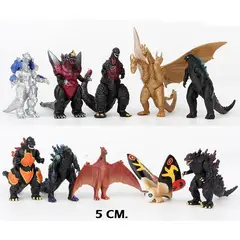 GENERICO - MONSTRUOS DE GODZILLA Y KAIJUS 10 UNID