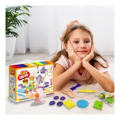 GENERICO - Pack4 Plastilina Set de Accerios Vaca Y+Ligas de Regalo