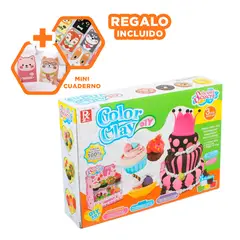 GENERICO - Pack12 Pupitre De Postres Y Masa Multicolo Y+Regalo Agendita