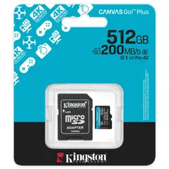 KINGSTON - 512GB Canvas Go Plus Gen 4 U3 MicroSDXC - SDCG4/512GB