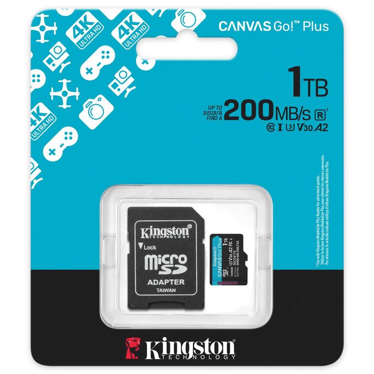 1TB Canvas Go Plus Gen 4 U3 MicroSDXC - SDCG4/1TB