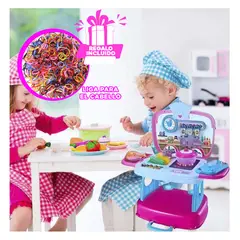 RYBIU IMPORT - Maleta con Accesorios de Cocina Rosado Y+Ligas de Regalo