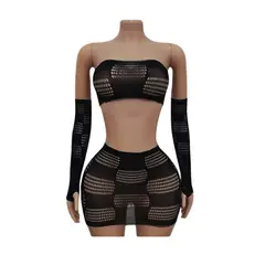 GENERICO - LENCERIA MALLA CORPORAL CATSUIT