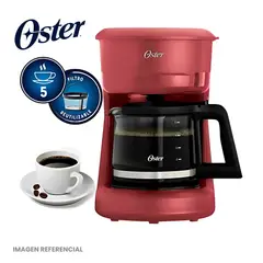 OSTER - Cafetera 5 Tazas con Filtro Reutilizable BVSTDCS51R