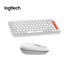 LOGITECH - TECLADO + MOUSE POP ICON BLUETOOTH SP COPILOT WHITE