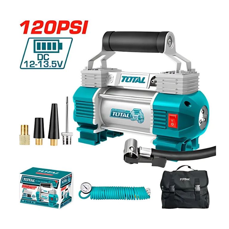 Compresor de Aire mini portátil con Luz Total Industrial