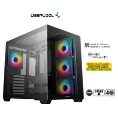 DEEPCOOL - Case CG530 4F BLACK •Placa Base Mini-ITX M-ATX ATX