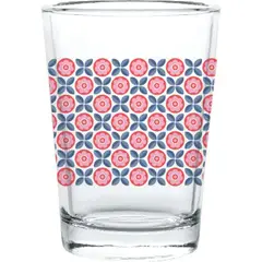 CRISTAR - Set de Vasos Herradura Decoración Flores 2020 X(6Unida.)