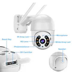 GENERICO - CAMARA WIFI GIRATORIA 4MP ULTRA HD EXTERIOR - INTERIOR