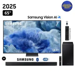 SAMSUNG - Televisor QLED 65 Visión AI Smart TV QN65Q8FAAGXPE + Soundbar HW-B450F