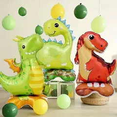 GENERICO - GLOBOS DE DINOSAURIOS DE 3 PIEZAS