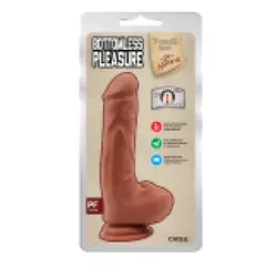 CHISA - Dildo Bottomless Trigueño Consolador Realista 20 cm x Ø 4.5 cm Ventosa