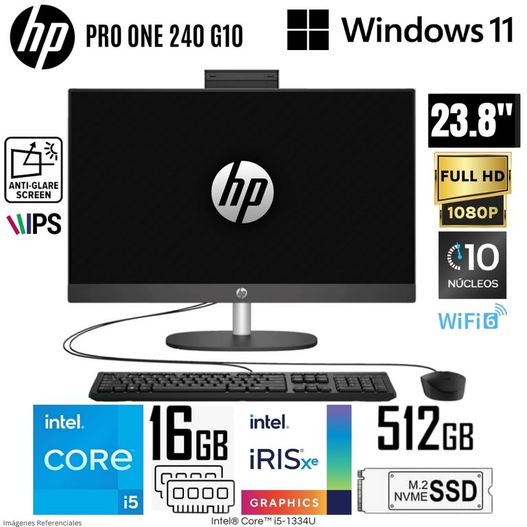 All in One Pro One 240 G10 Intel Core i5-1334U 16GB RAM 512GB SSD 23.8" FHD